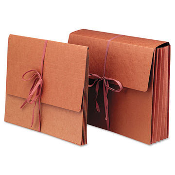 Smead® Redrope Expanding Wallets With Cloth-tie, 3.5" Expansion, 1 Section, Legal Size, Redrope freeshipping - TVN Wholesale